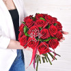 Страстное Фламенко - букет из красных роз